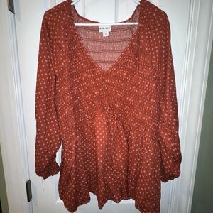 Lightweight Ava and Viv scrunched blouse chic